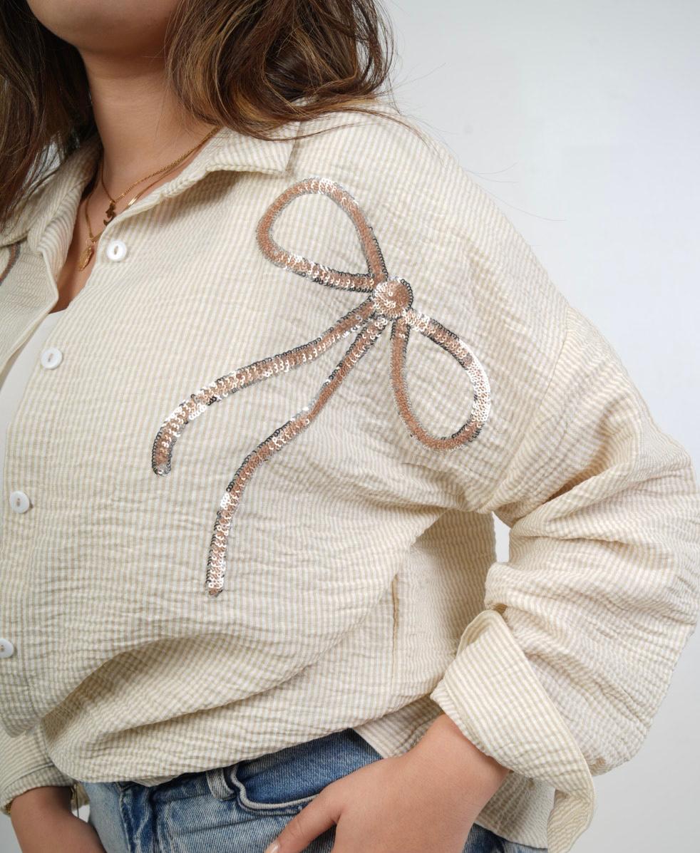 Ribbon Stripe blouse