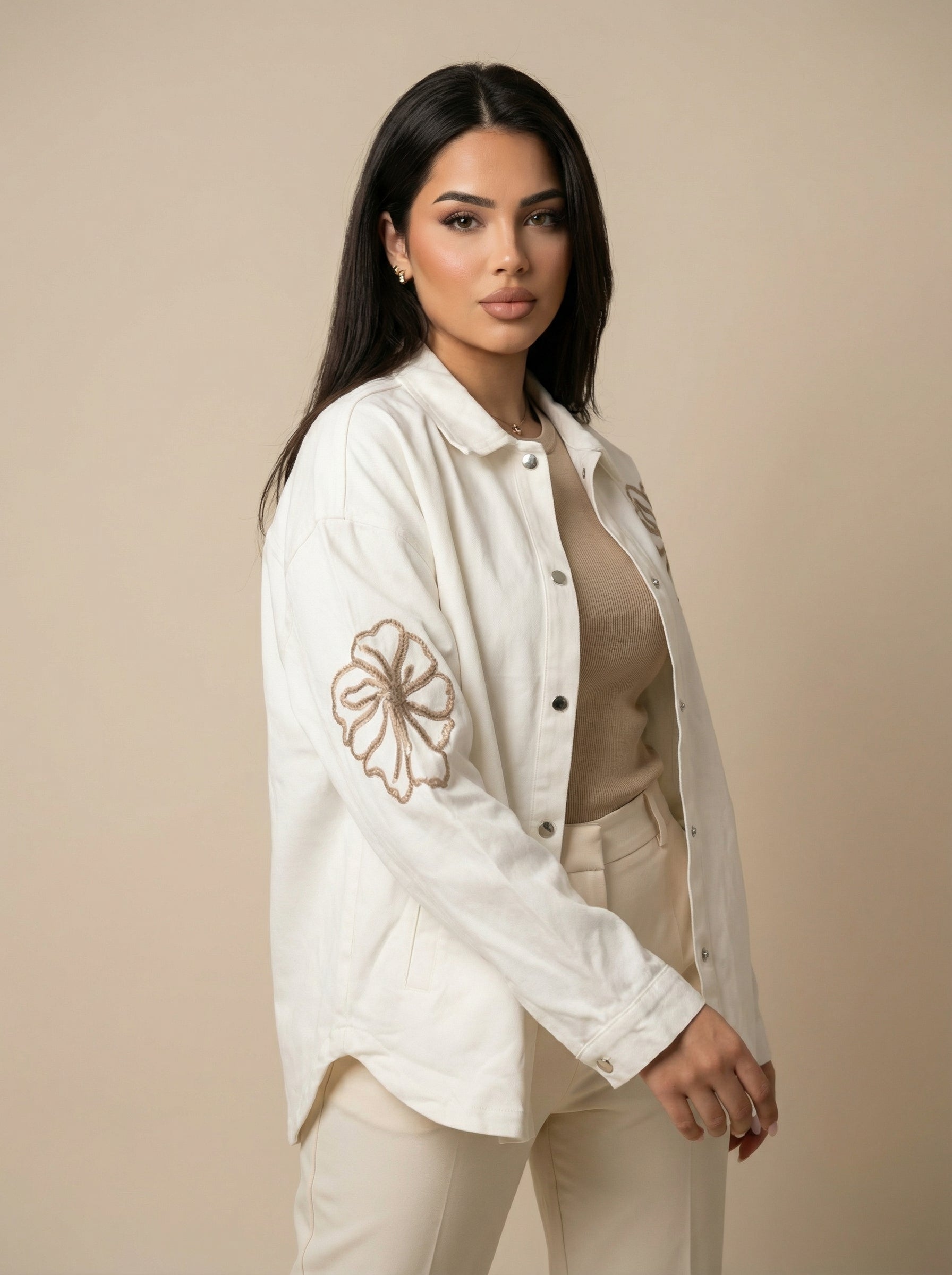 Ivory Bloom Jacket