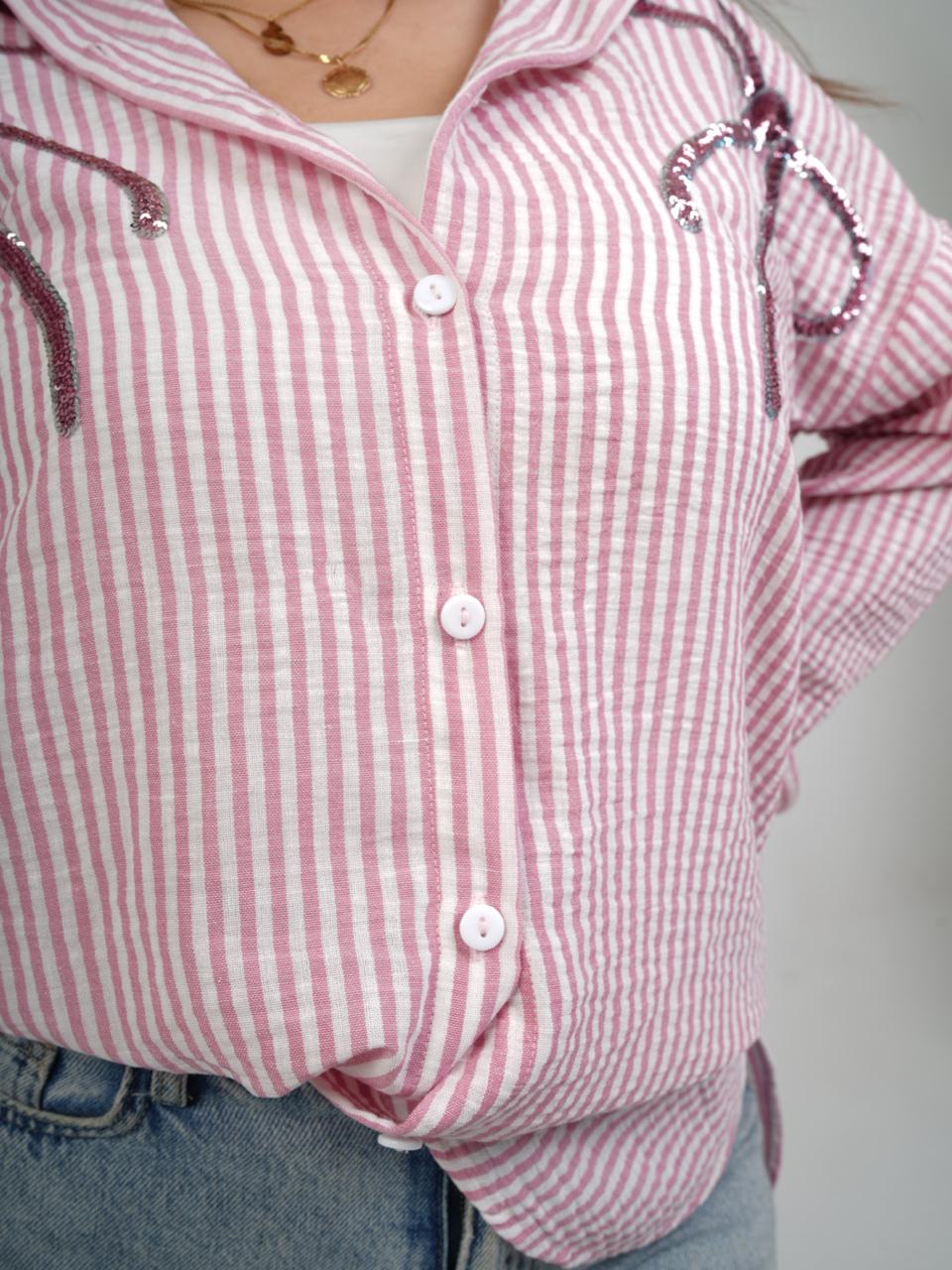 Ribbon Stripe blouse