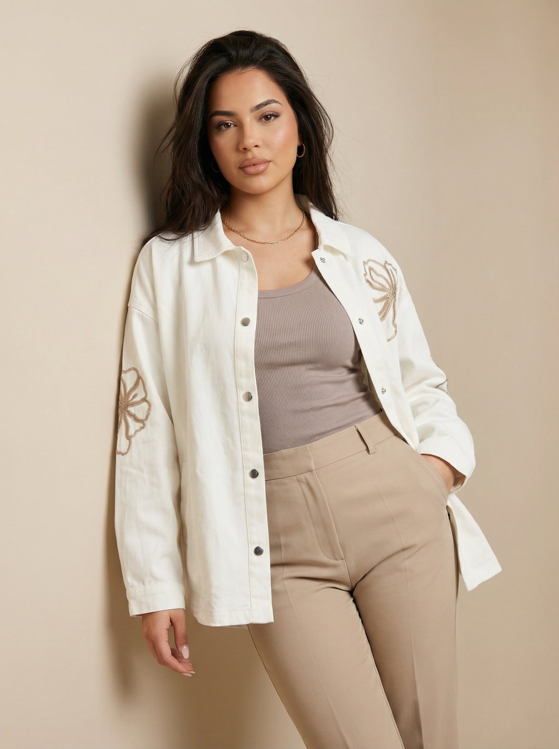 Ivory Bloom Jacket