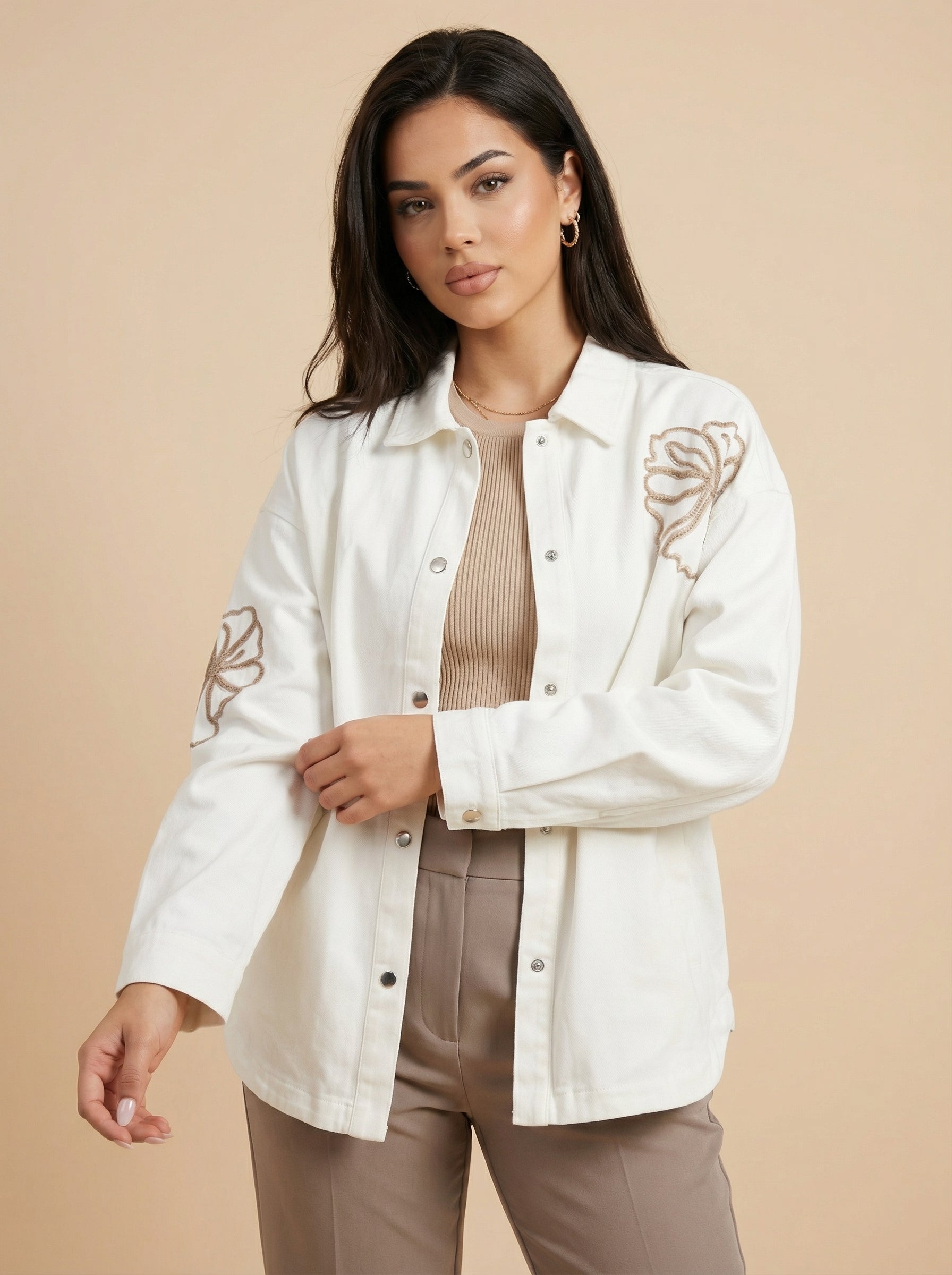Ivory Bloom Jacket
