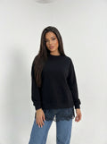 Essential Lace Hem Sweatshirt