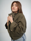Olive Essence suede Jacket