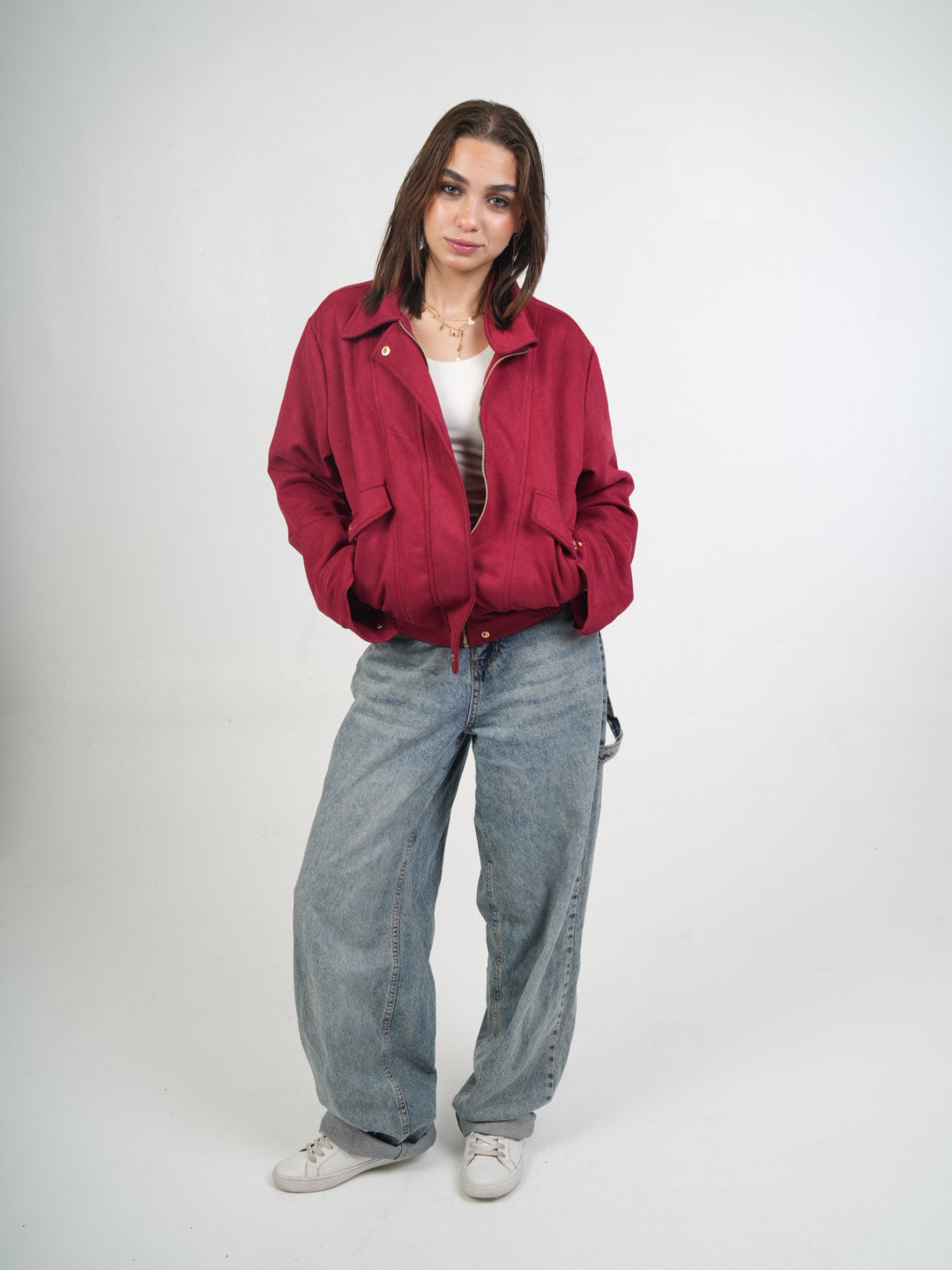 Luxe Cropped Suede Jacket