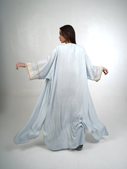 Layali Lace Trim Kaftan