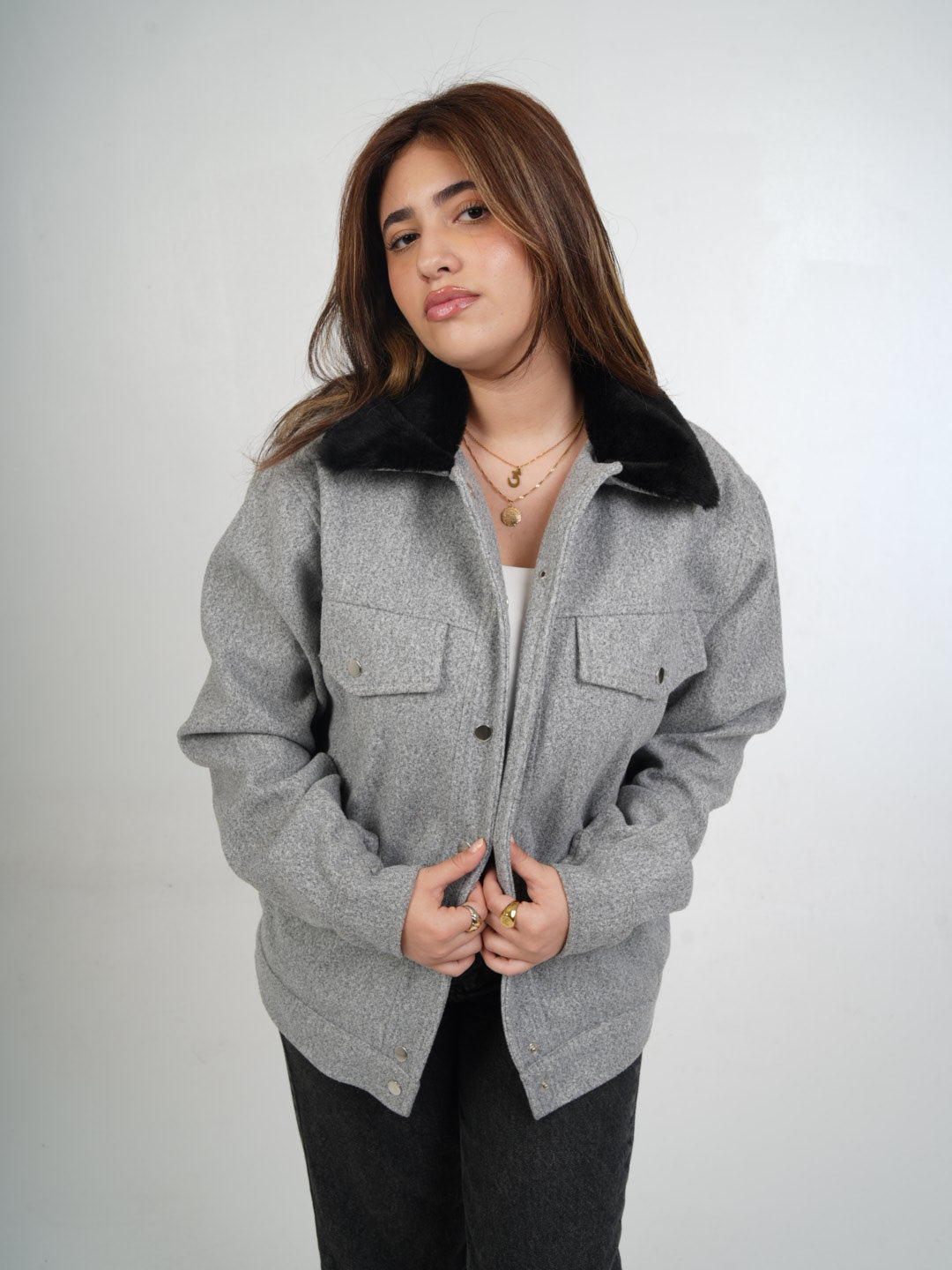 Midnight Fur Luxe Jacket