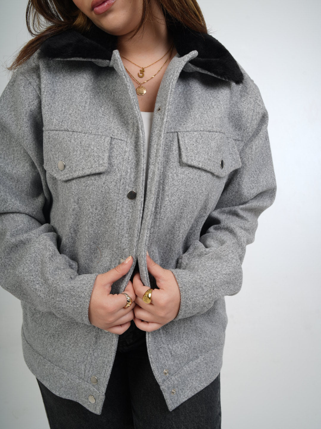 Midnight Fur Luxe Jacket