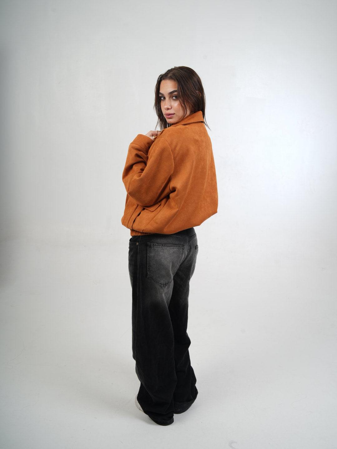 Luxe Cropped Suede Jacket